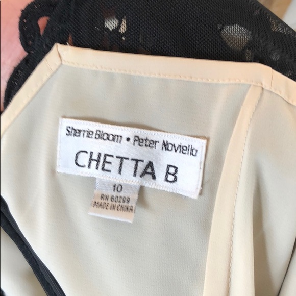 Chetta B black lace dress size 10 - Picture 4 of 7